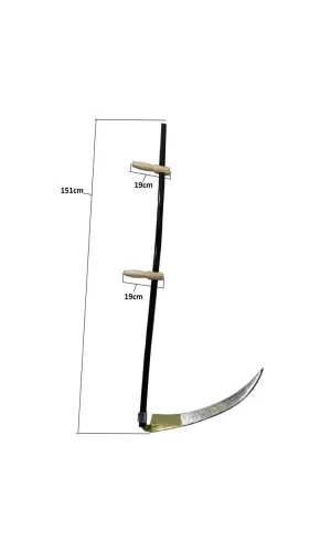 Komple Tırpan - Metal Saplı 6 Parça Set - Ahşap Elcik 70 Cm