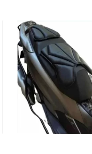 Luz&Pos Konfor Sele Motosiklet Üniversal Koltuk Konfor Sele Deri - Siyah