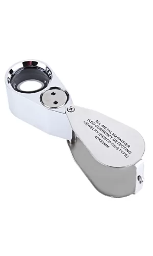 Kontrol, Için Özel Kutulu Metal Işıklı Lup 40x25
