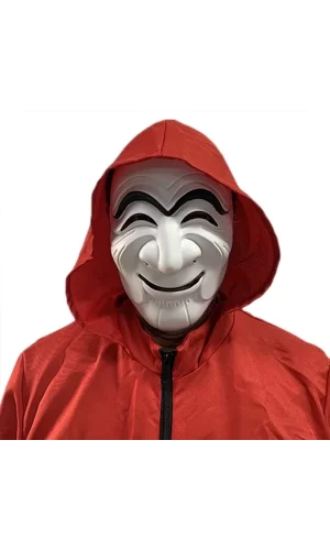 Koreli Hırsız Teatral Hahoe Maskesi - Para Heist Maskesi - Dali Maskesi
