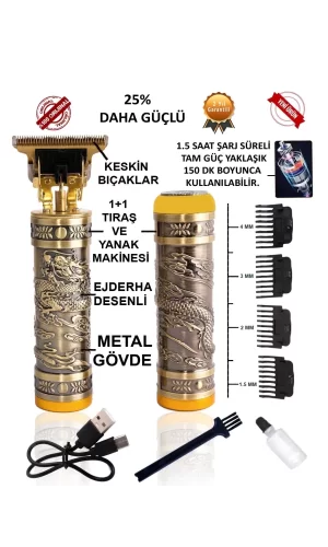 Kp-2074 2 İn 1 Profosyonel Suya Dayanaklı Ense Ve Yanak Makinası