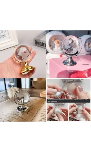 Kristal Büyük Boy Cam Dünya Küresi