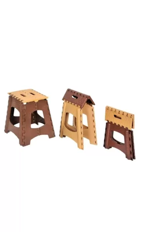 Küçük Boy Katlanabilir Plastik Tabure - Katlanır Tabure 23x27x27 cm