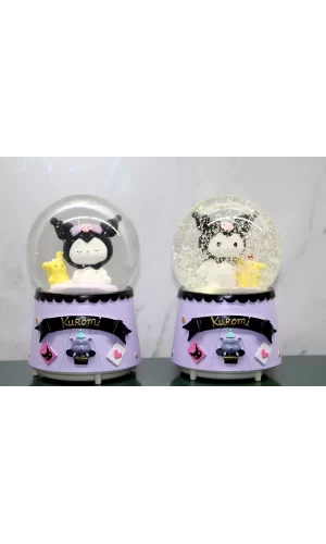 Kuromi Işıklı Müzikli Kar Küresi Orta Boy Alk3044