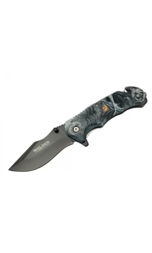 Kurtarma Çakısı 21,5 Cm Yarı Otomatik , Kemerlikli