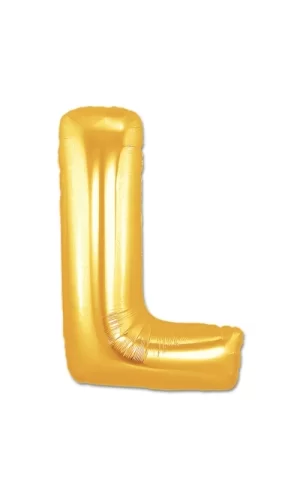 L Harf Folyo Balon Altın Renk  40 İnç
