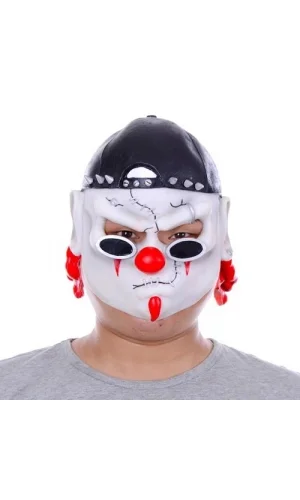 Lateks Şapkalı Gözlüklü Beyaz Maske