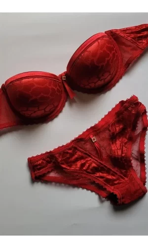 Le Jardin Magnolia Tasarım Fantezi Sütyen ve Külot Takım 6034