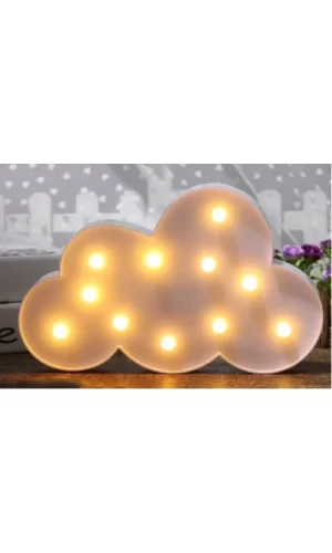 Led Işık Beyaz Bulut Gece Lambası