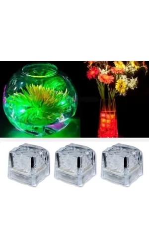 Led Işıklı Buz Küpleri (3 Adet)