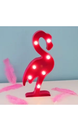 Led Işıklı Flamingo Gece Lambası