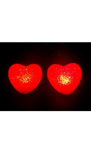 Led Işıklı Kırmızı Kalp Gece Lambası