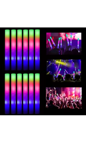 Led Işıklı Rengarenk Sünger Parti Çubuğu