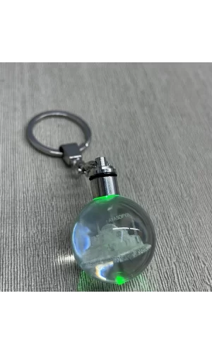 Ledli Ayasofya Tasarımı Kristal Anahtarlık Alk3803