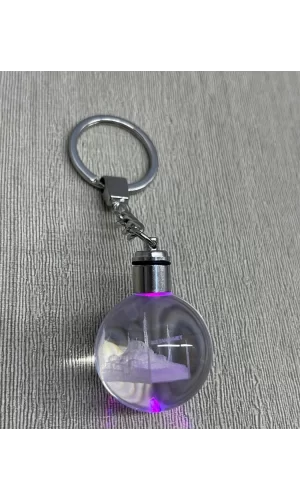 Ledli Sultanahmet Tasarımı Kristal Anahtarlık Alk3804