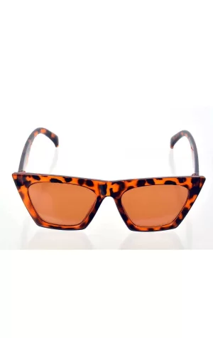 Leopar Çerçeve Cat Eye Kadın Güneş Gözlüğü