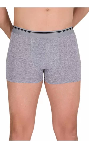 Likralı Erkek Boxer Şort Gri 1097B