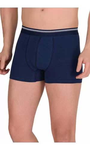 Likralı Erkek Boxer Şort Lacivert 1097B