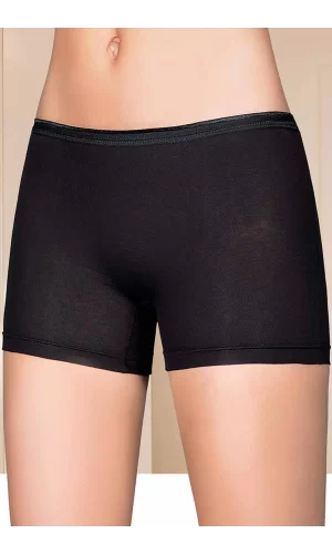 Likralı Kadın Boxer Siyah 2101B