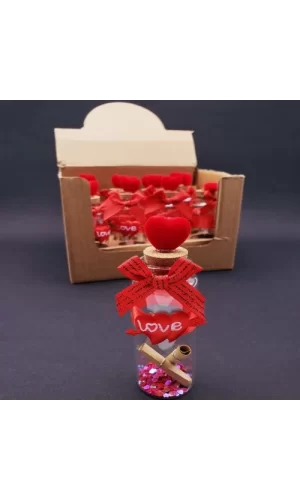 Love Kalpli Dilek Şişesi