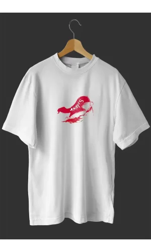 Luz&Pos 1 Mayıs Emekçilerimiz İçin Özel Tasarım 1 Mayıs Baskılı T-shirt - Beyaz