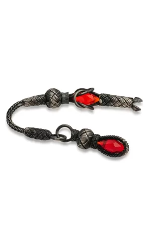 Luz&Pos ​1000 Ayar Gümüş Zirkon Taşlı Kazaz Püsküllü