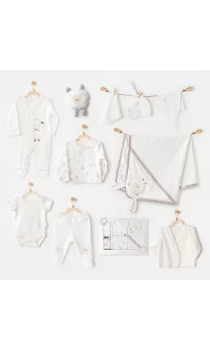 Luz&Pos Andywawa Ac25561 Newborn Set Tinny Ships 10lu Hastane Çıkışı Ekru