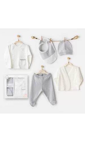Luz&Pos Andywawa Ac25700 Mommys Little Star 5li Hastane Çıkışı Ekru