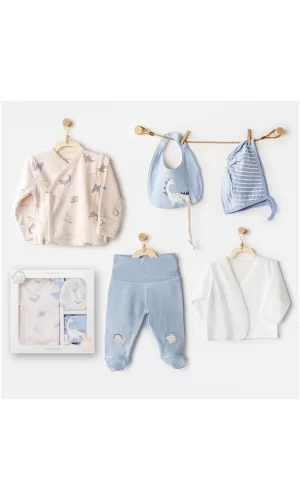 Luz&Pos Andywawa Ac25910 Newborn Set Dino 5li Hastane Çıkışı Beige
