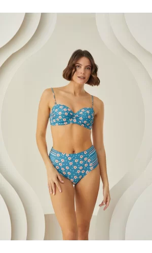 Luz&Pos Arias Closet Deep Straplez Yüksel Bel Bikini Takımı