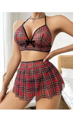 Luz&Pos Arias Closet Mini Tül Çekici Fantezi Öğrenci Kostümü