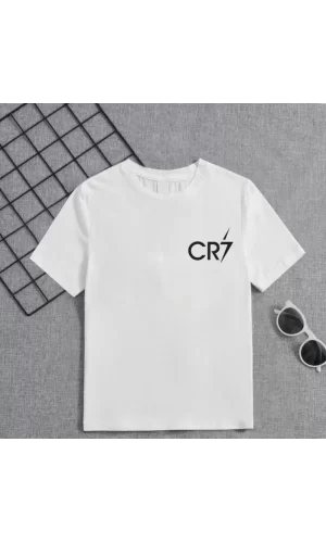 Luz&Pos Erkek Çocuk Baskılı T-shirt - Beyaz