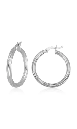 Luz&Pos Gümüş 3 Mm Burgu Şarnel Küpe