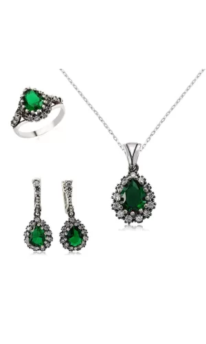Luz&Pos Gümüş Hürrem Sultan Bayan Set