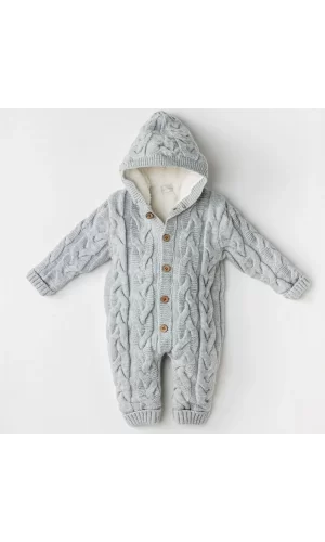 Luz&Pos Knitwear Triko Bebe Kozmonot Grey Melange