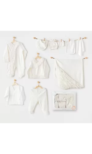 Luz&Pos Newborn Chic Girl 10lu Hastane Çıkışı Ekru