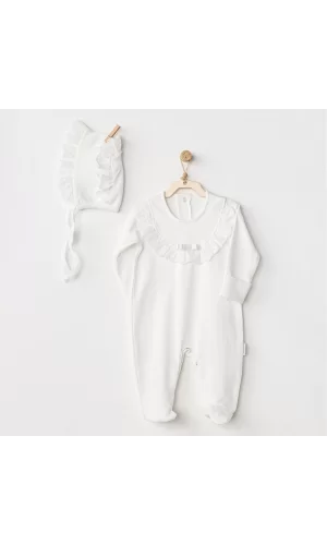 Luz&Pos Petit Love Bebek Tulum Takım Ekru