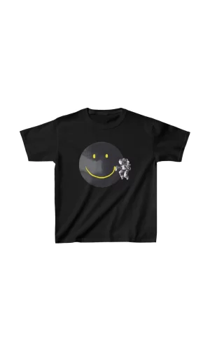 Luz&Pos Unisex Çocuk Baskılı T-shirt - Siyah