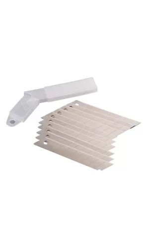 Maket Bıçağı - Falçata Ağzı - Yedeği Kalın 18mm - 10 Adet