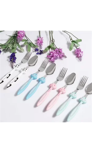 Mama Çatal Kaşık Seti - 18 Cm - Mavi