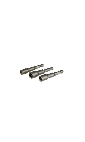 Manyetik Somun Adaptörü - 3 Lü Set 6,8,10x65 Mm