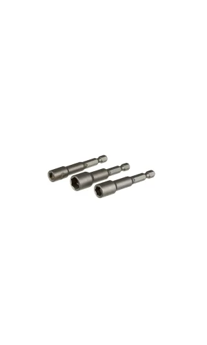 Manyetik Somun Adaptörü - 3 Lü Set 6,8,10x65 Mm
