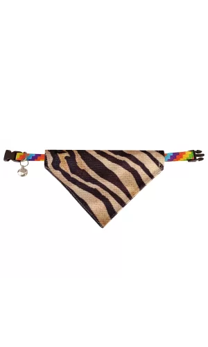 Markapet Kaplan Desenli Fular Kedi Ve Köpek Tasması 25-30 cm