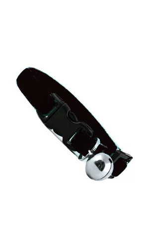 Markapet Kedi Boyun Tasması Kadife Dokulu Çanlı 1*30 cm Siyah