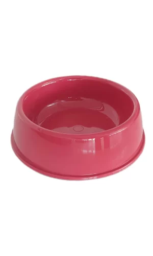 Markapet Kedi Köpek Plastik Mama Ve Su Kabı 20 cm - 200 ml Kırmızı