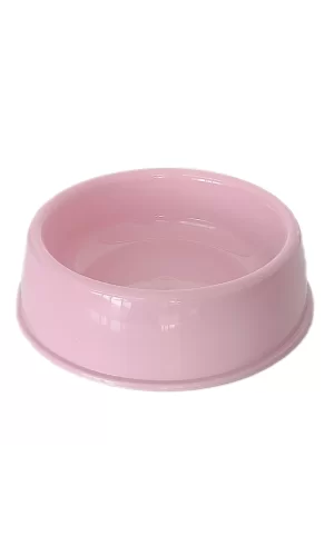 Markapet Kedi Köpek Plastik Mama Ve Su Kabı 20 cm - 200 ml Pembe