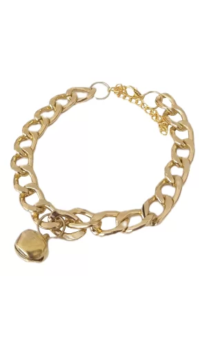 Markapet Kedi Ve Köpek Lüx Zincir Kolye 25-30 cm Medium Gold