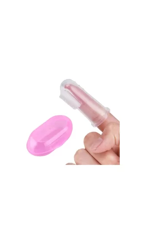 Markapet Kedi ve Köpek Parmak Diş Fırçası 5.5 cm Pembe