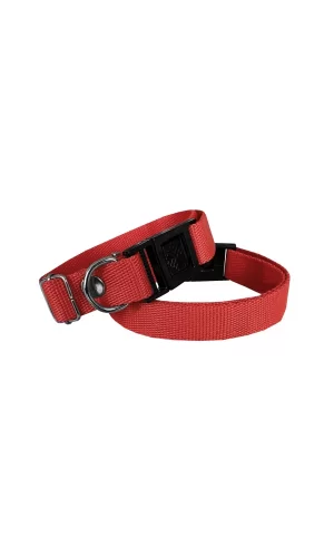 Markapet Köpek Tasması Dokuma 2 cm - Min: 30 cm - Max: 50 cm Kırmızı