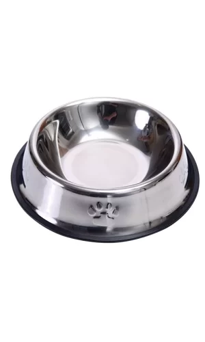 Markapet Pati Desenli Çelik Mama ve Su Kabı 8 Oz 250 ml 15 cm
